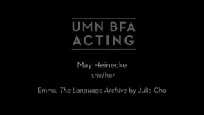 May Heinecke - Emma, The Language Archive by Julia Cho