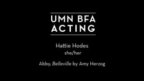 Hattie Hodes - Abby, Belleville by Amy Herzog