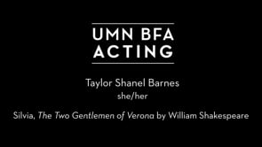 Taylor Shanel Barnes - Silvia, The Two Gentlemen of Verona by William Shakespeare