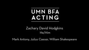 Zachary David Hodgkins - Mark Antony, Julius Caesar by William Shakespeare