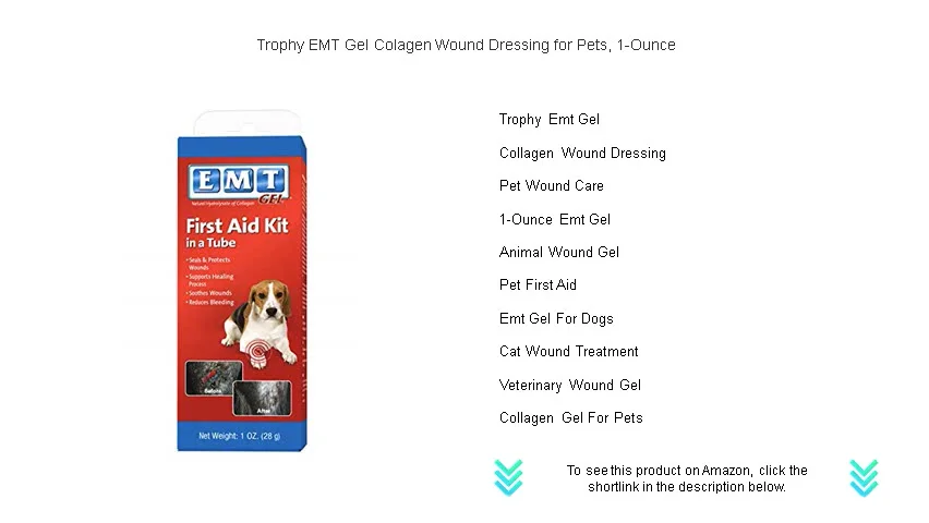 Trophy EMT Gel Colagen Wound Dressing for Pets, 1-Ounce on Vimeo