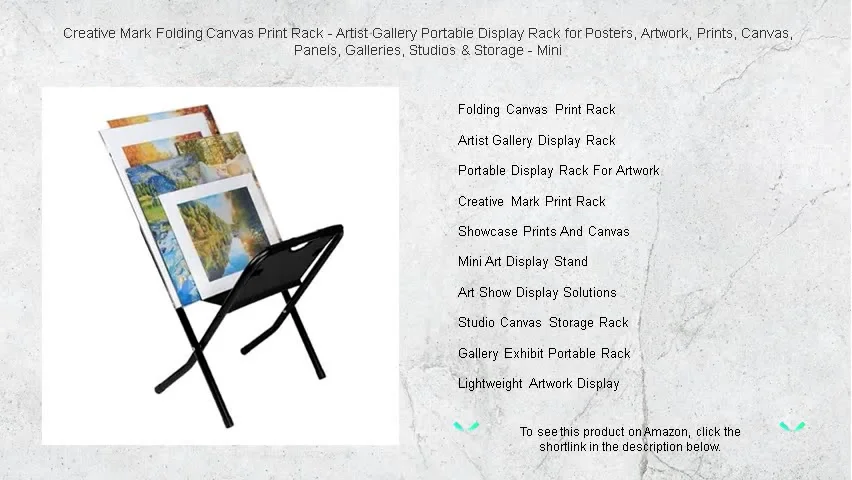 Creative Mark Folding Canvas Print Rack - Artist Gallery Portable ...