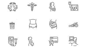 Animated Pregnant Woman Icons, an Outline Icon by Prosymbols (Thumbnail 5 of 5)