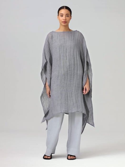 Délavé Organic Linen Gauze Caftan | EILEEN FISHER Délavé Organic Linen Gauze Caftan | EILEEN FISHER