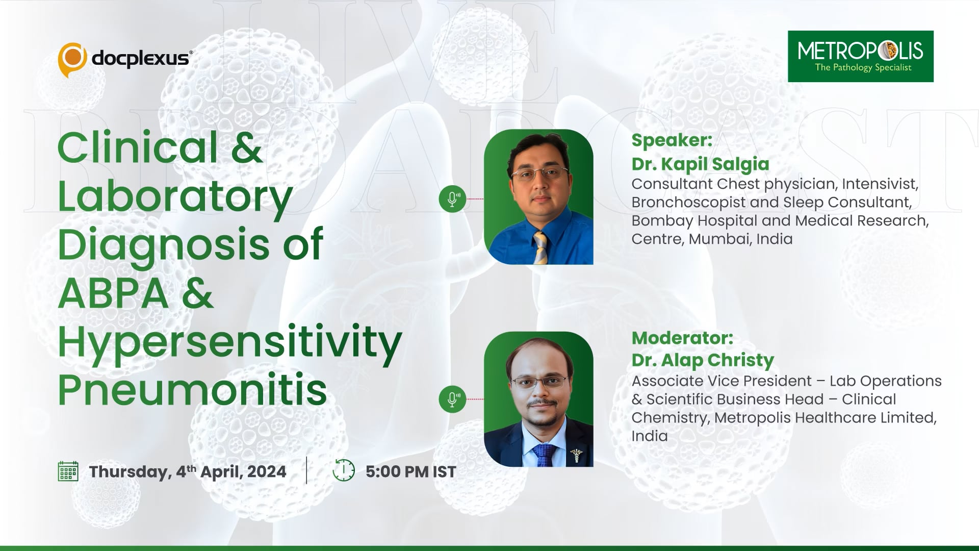 Clinical & Laboratory Diagnosis of ABPA & Hypersensitivity Pneumonitis