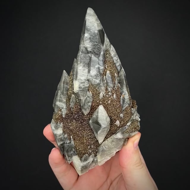 Calcite with Chalcopyrite & Marcasite (classic 1989 find)