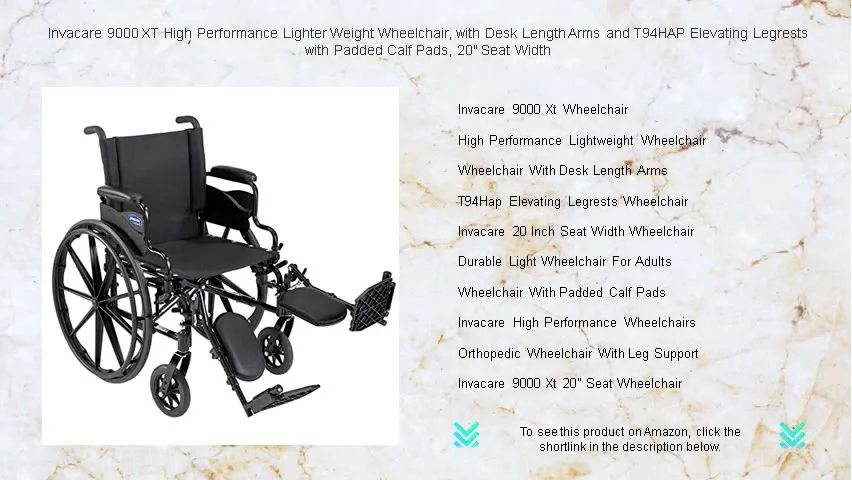 Invacare 9000 XT High Performance Lighter Weight Wheelchair, with Desk ...