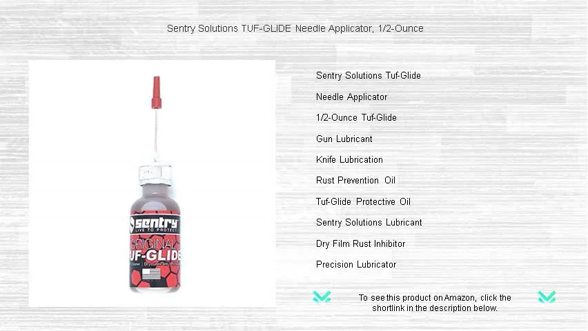 Sentry Solutions TUF-GLIDE Needle Applicator, 1/2-Ounce