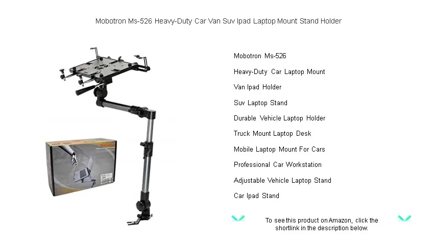 Heavy Duty Laptop Stand Mobotron MS-526 Heavy Duty Laptop Mount For ...