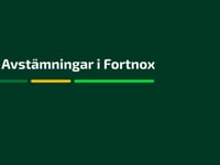 Avstämningar i Fortnox