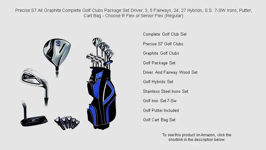 Precise S7 All Graphite Complete Golf Clubs Package Set Driver, 3, 5 ...