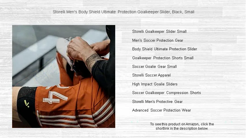 Storelli Bodyshield Sliding Shorts - Soccer Goalkeeper Clothing