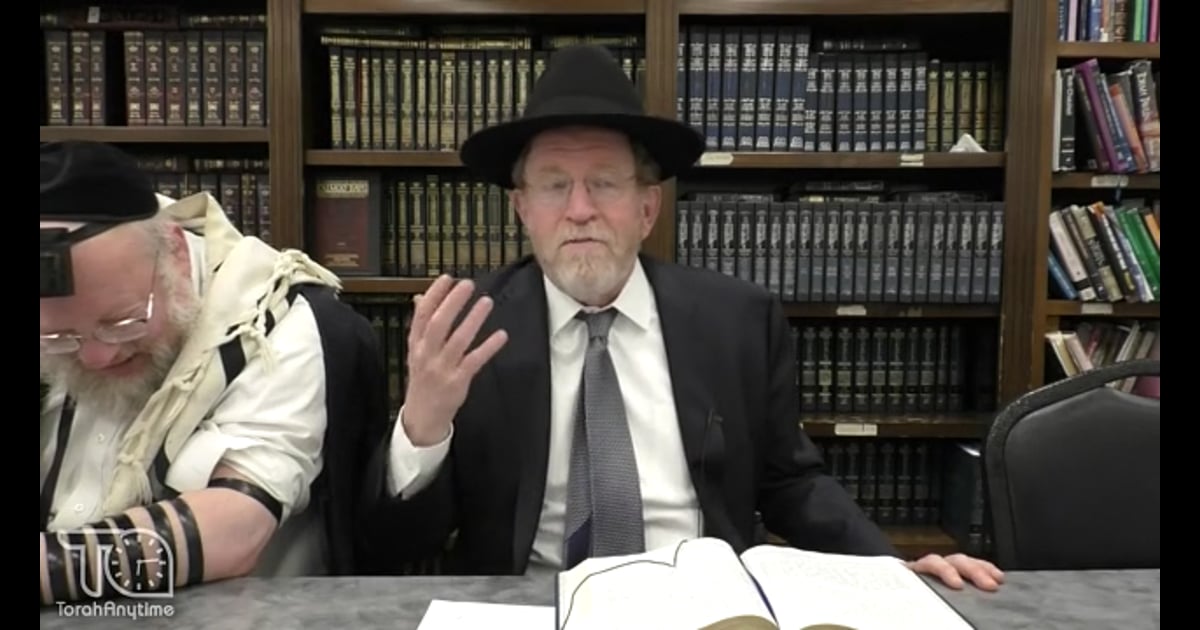 R' Menashe Frankel Chumash Shiur Parshas Shemini