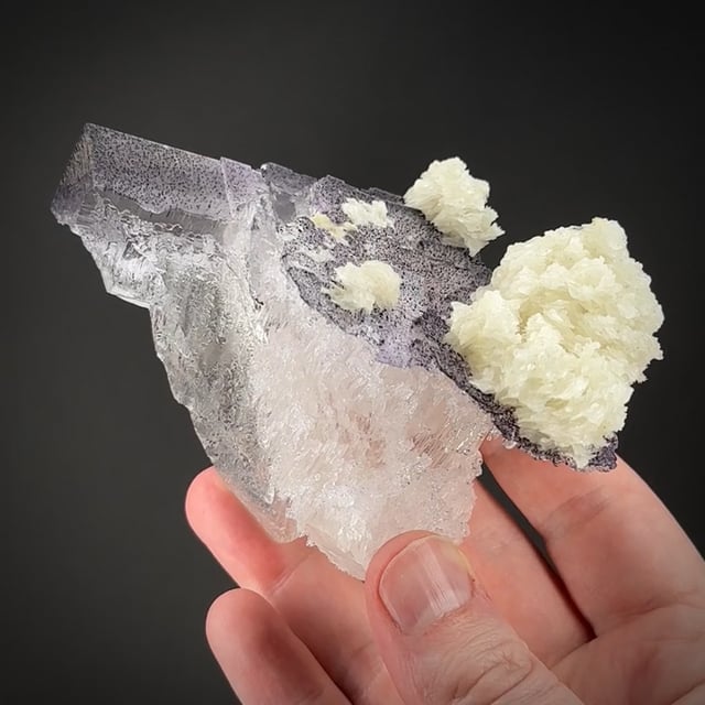 Fluorite (etched corner) with Baryte