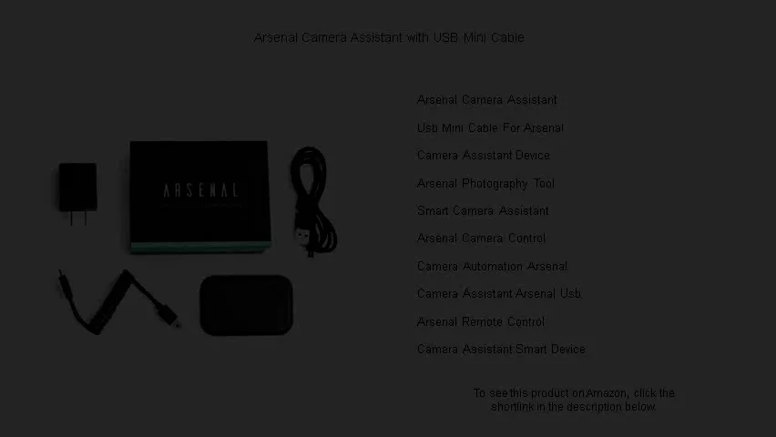 Arsenal Camera Assistant with USB Mini Cable on Vimeo