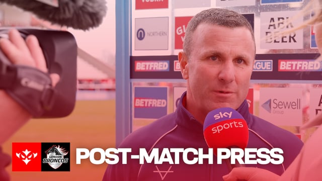 POST-MATCH PRESS: Willie Peters reflects on London win