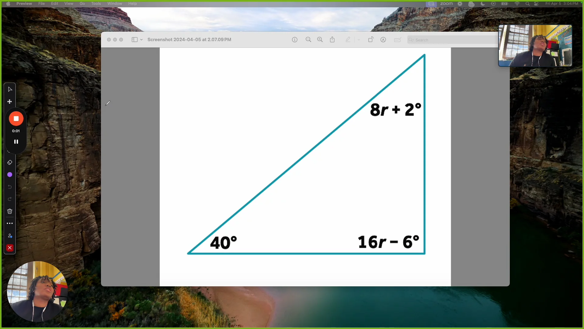 8.G.5 - Triangles (solve for the variable, r) on Vimeo