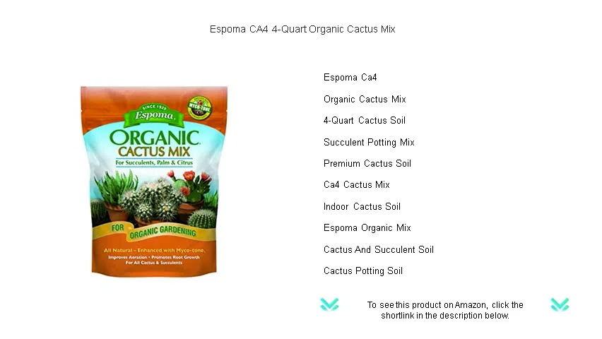 Espoma CA4 4-Quart Organic Cactus Mix on Vimeo
