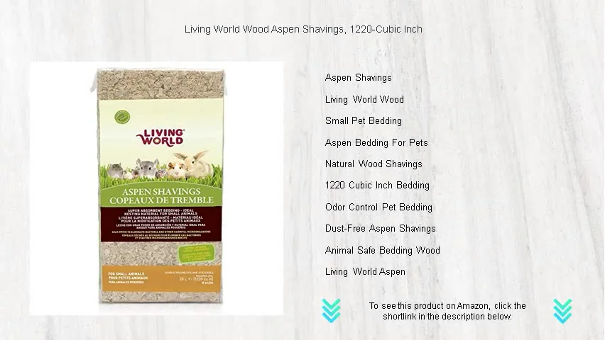 Living World Wood Aspen Shavings, 1220-Cubic Inch on Vimeo