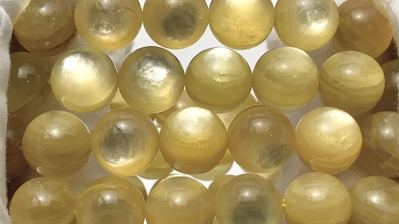 ゴールデンマイカ ラウンド12mm 1連（ブレス）｜天然石ビーズの卸問屋
