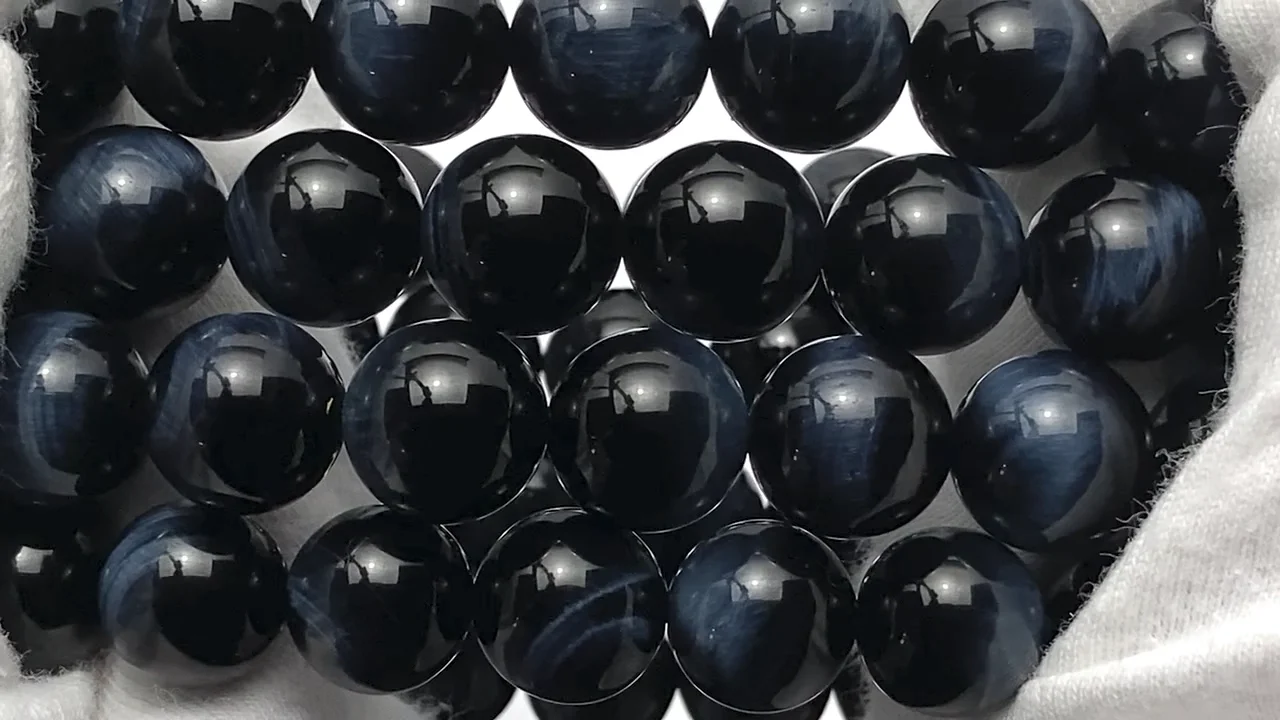 ブルータイガーアイ ラウンド10mm ブレスレット｜天然石ビーズの卸問屋 