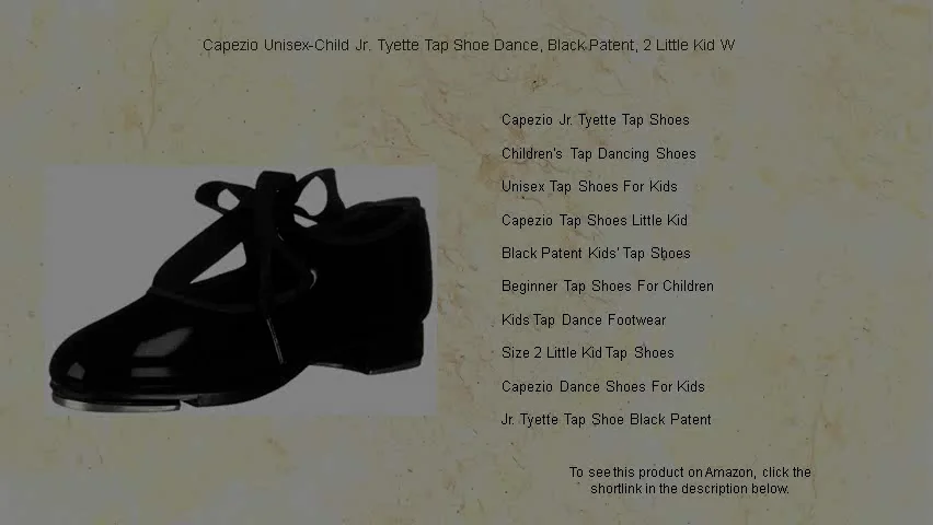 Capezio Junior Tyette Black Tap Shoes - Dance Classes in Dubai, Join
