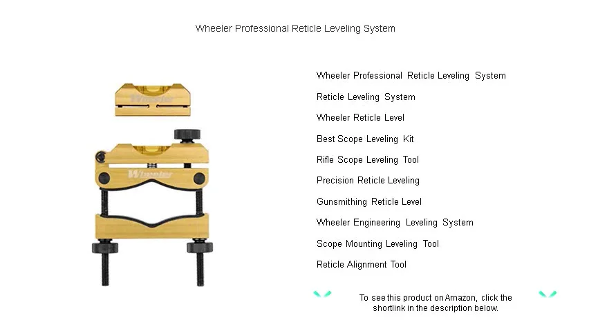 Wheeler Professional Reticle Leveling System on Vimeo
