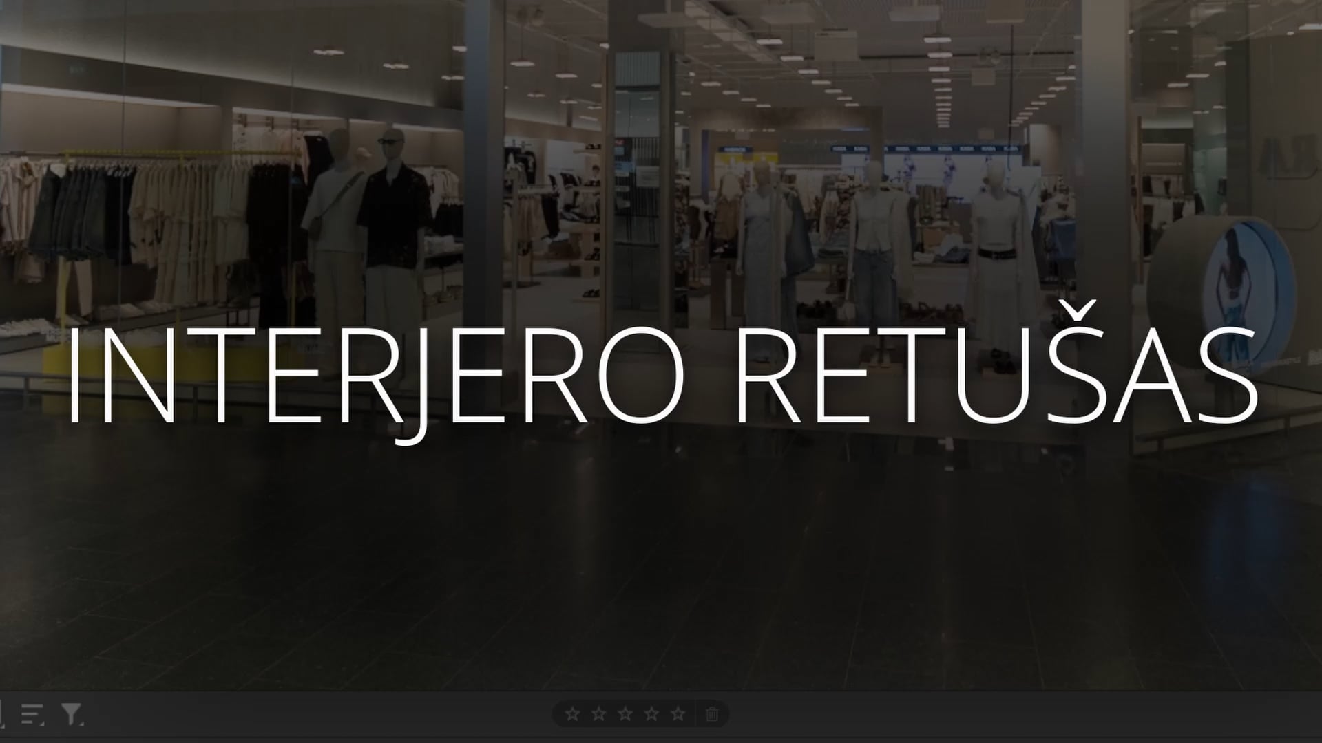 Interjero retušo pavyzdys
