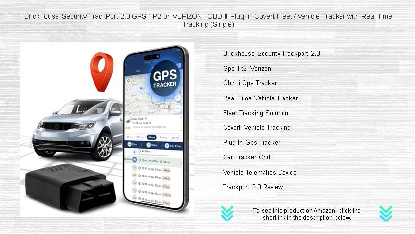 BrickHouse Security TrackPort 2.0 GPS-TP2 On VERIZON, OBD II Plug-In ...