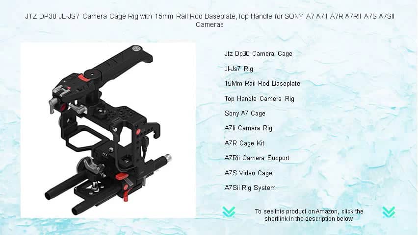 JTZ DP30 JL-JS7 Camera Cage Rig with 15mm Rail Rod Baseplate,Top Handle ...