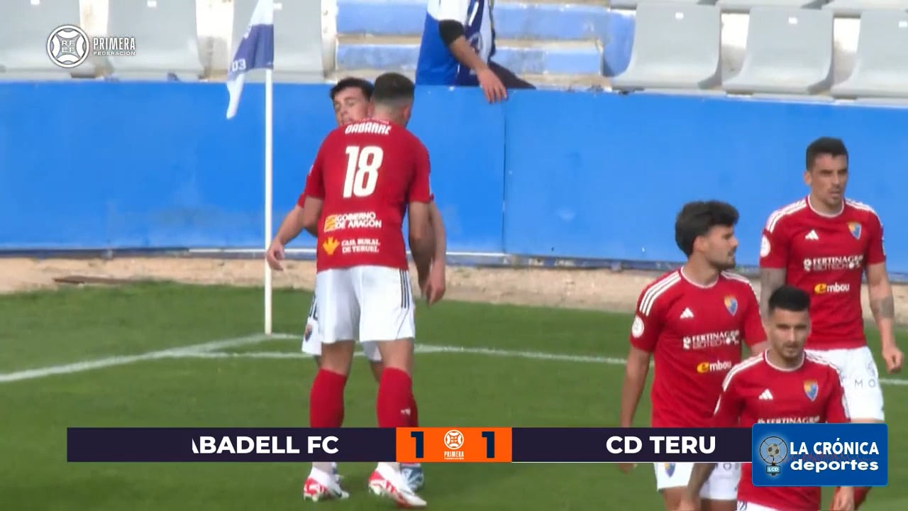 (RESUMEN Y GOLES) CE Sabadell 1-1 CD Teruel /  Jor 31 - Primera Rfef / Gr 1