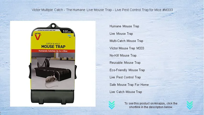 Victor Multiple Catch The Humane Live Mouse Trap Live Pest Control