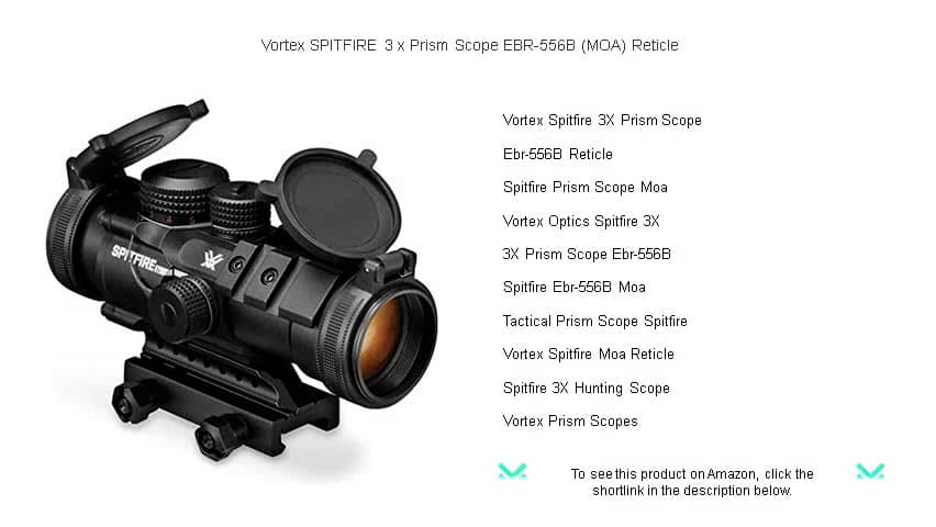 Vortex SPITFIRE 3 x Prism Scope EBR-556B (MOA) Reticle on Vimeo