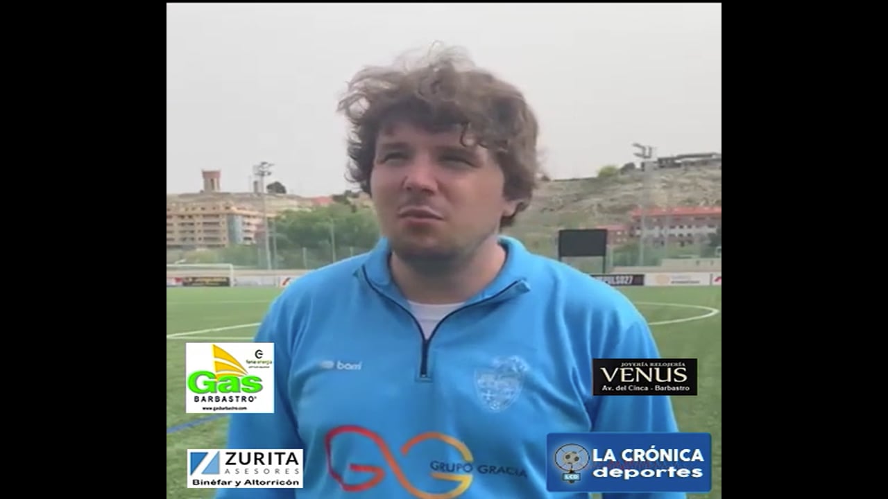 LUIS ARCAS (Entrenador Binéfar) CD Cuarte 2-0 CD Binéfar / Jor. 28 / Tercera Rfef