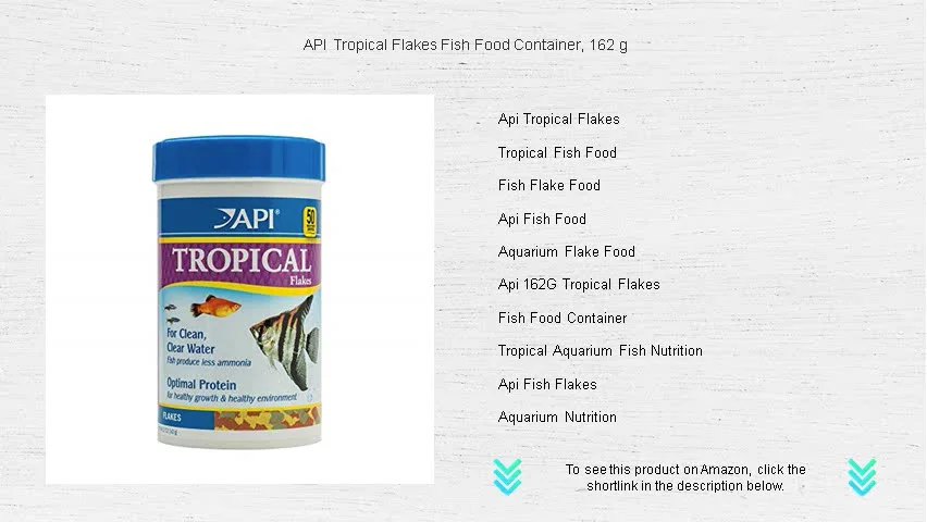 API Tropical Flakes Fish Food Container, 162 g on Vimeo