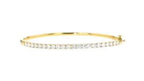2.00 ct. t.w. Lab-Grown Diamond Bangle Bracelet in 18kt Gold Over Sterling