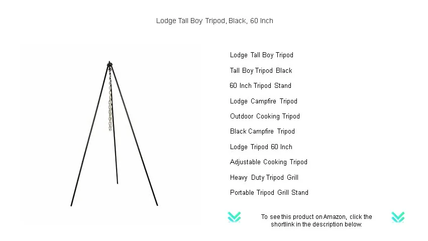 Lodge Tall Boy Treppiede Nero, 152 cm