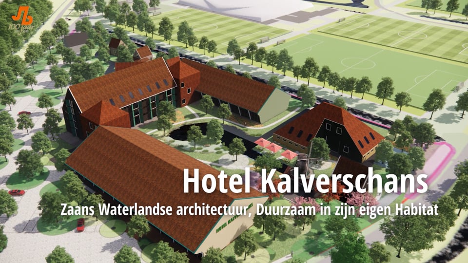 Video afspelen "Drone video | JH Bakker Bouwprojecten: Hotel Kalverschans (2024)"