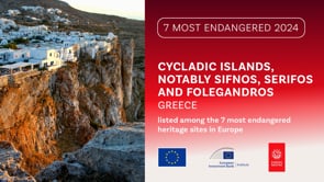 Europa Nostra: Τα νησιά των Κυκλάδων μεταξύ των πιο απειλούμενων τόπων στην Ευρώπη
