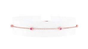 20 ct. t.w. Pink Sapphire Station Bracelet in 14kt Rose Gold