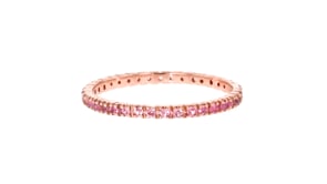 30 ct. t.w. Pink Sapphire Eternity Band in 14kt Rose Gold