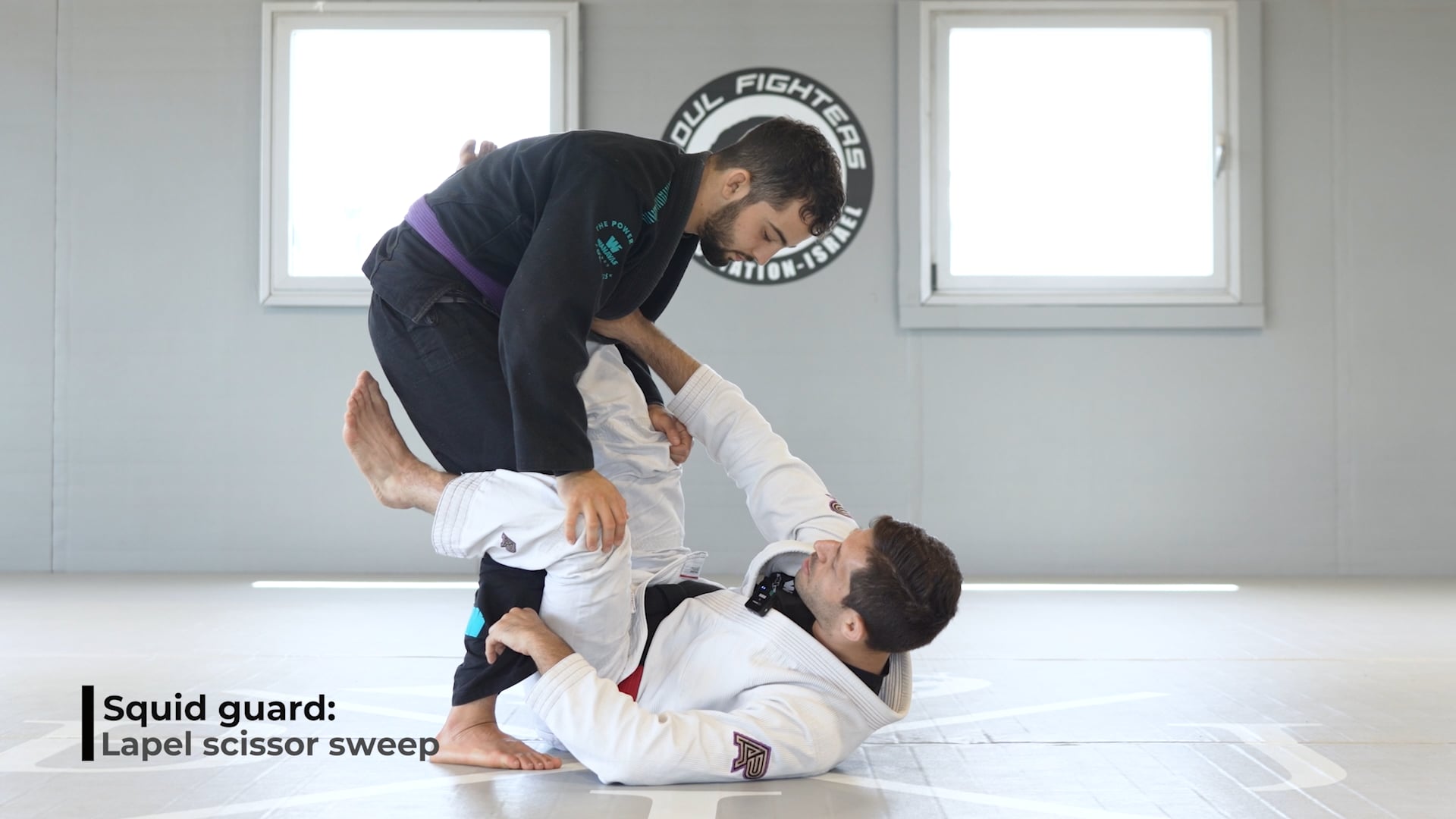 Squid guard Lapel scissor sweep