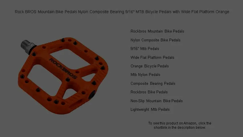 Rockbros K203 Review Rock BROS Mountain Bike Pedals Flat Bicycle