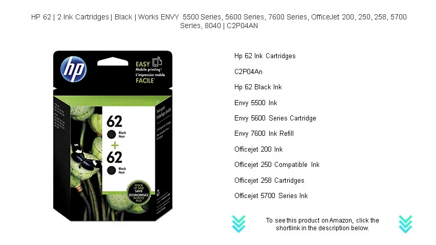 Compatibile HP Cartuccia 62 XL X Envy Serie 5500-5600-7600 Officejet Serie 5700 - Foto 10