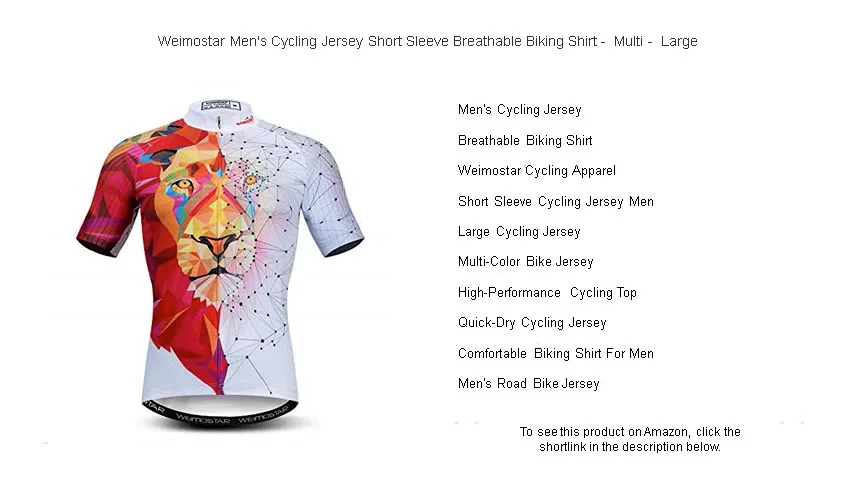 Biking Gear Weimostar Cycling Jersey Men's Short Sleeve Bike Shirt - Main Image