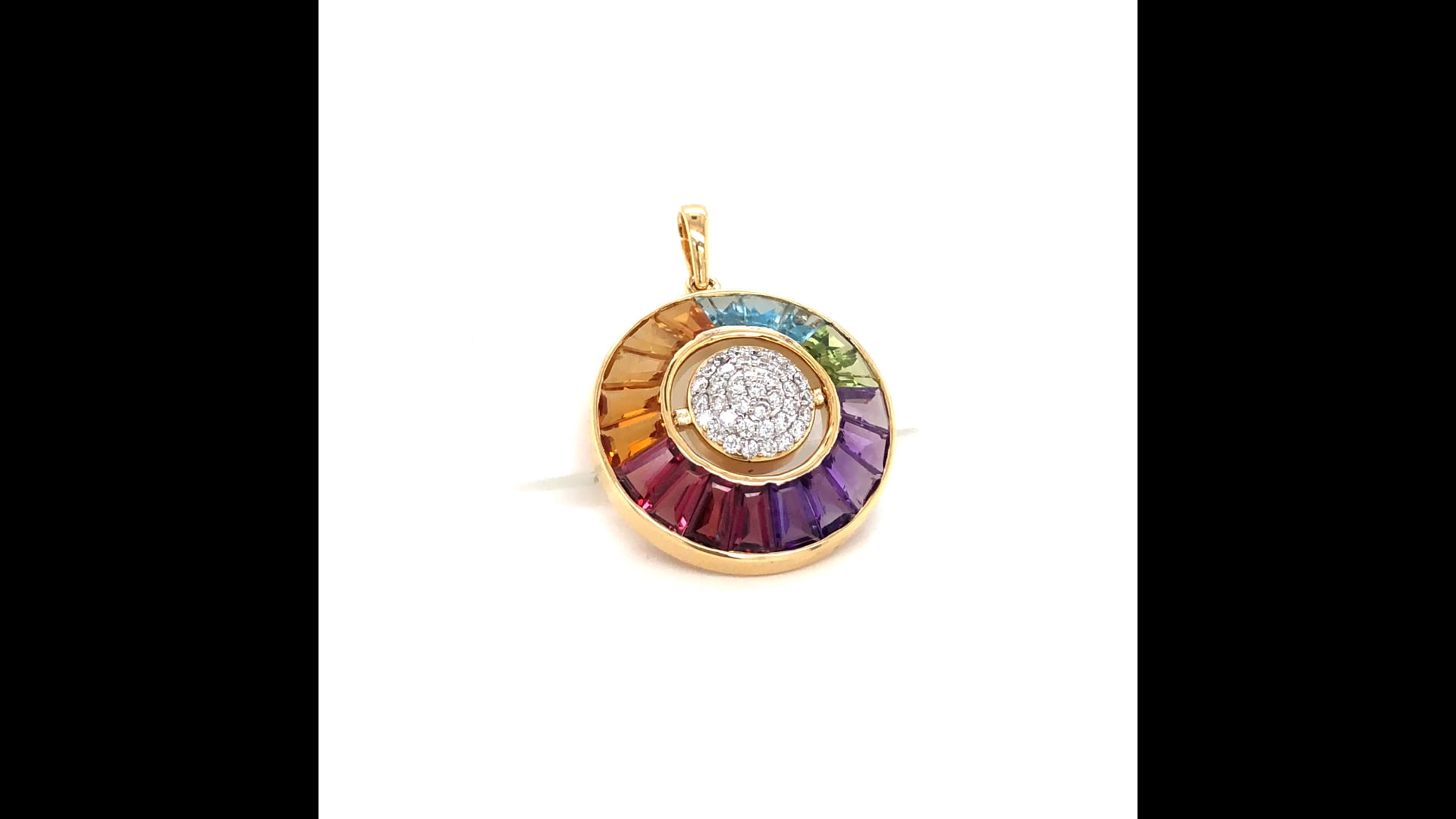 Collier Pendentif Or 18 Carats – Opale D’Éthiopie Naturelle – Diamants Et Perles – Marque Bimonia – Neuf Avec étiquettes