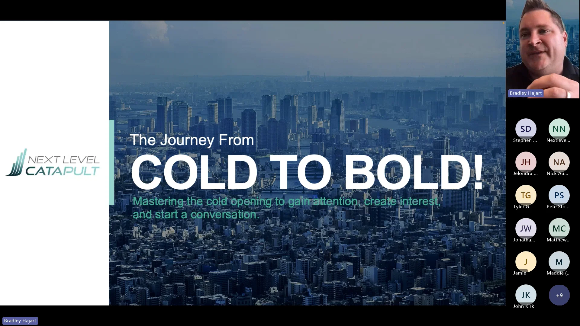 Webinar: Cold to Bold on Vimeo