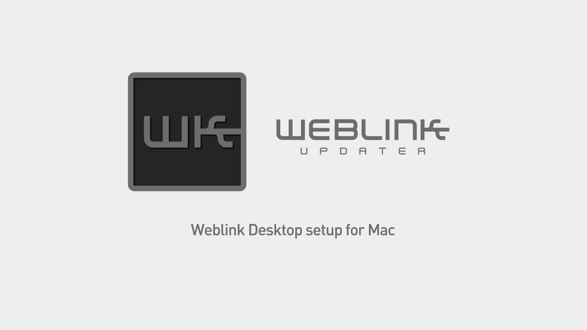 MacOS Weblink Desktop Installation and iDatalink Maestro SR