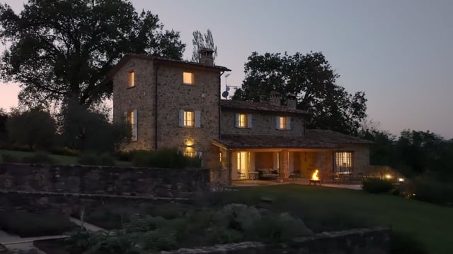 Exclusive newly built stone house with pool in a landscaped garden