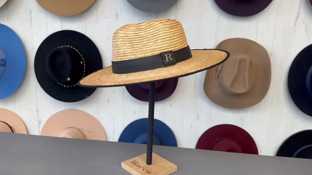 Large Brim Boater Hat Puebla for Men